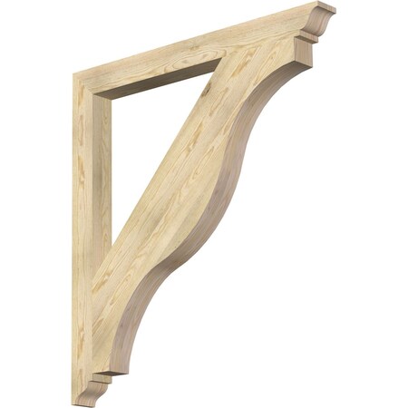 Ekena Millwork Funston Traditional Rough Sawn Bracket, Douglas Fir, 4"W x 44"D x 48"H BKT04X44X48FST01RDF